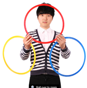 Multi-color plastic linking ring 3 COLORS LINKING RING