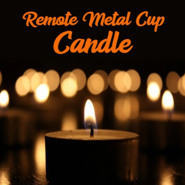 Remote Metal Cup Candle