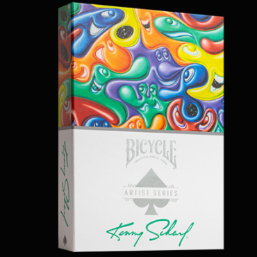 Bicycle Kenny Scharf Purple/Orange Box Set by US Playing Cards